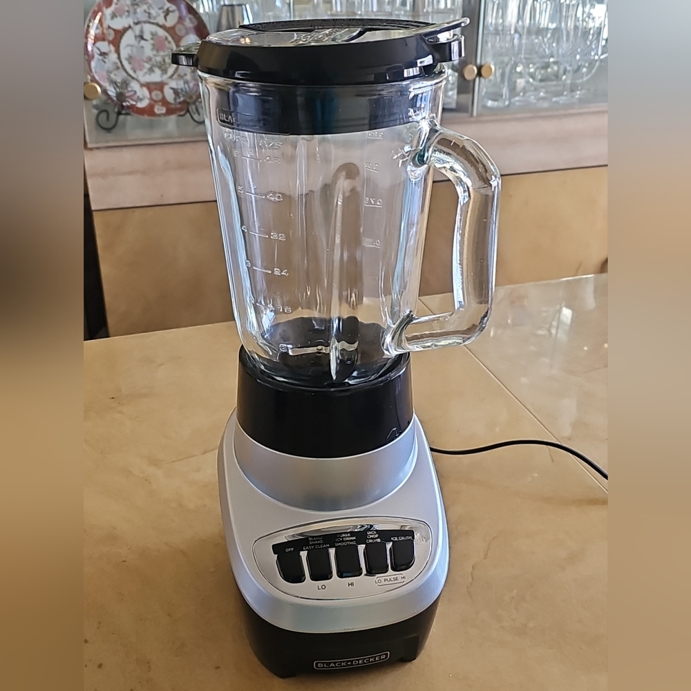 BLACK+DECKER PowerCrush Multi-Function Blender w/6-Cup‎ Glass Jar, 4 Speed Set